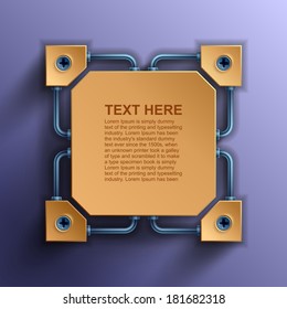 Web element design, Vector modern construction, website