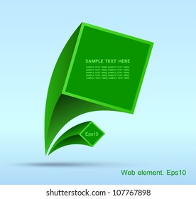 Web element design, vector, website