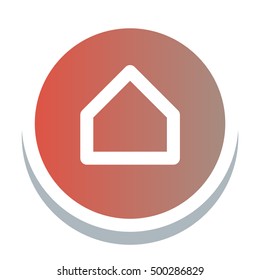 Web element house site button and home button isolated. Design sign element button and label ui ux design. Web site button graphic