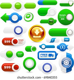 Web element set for design