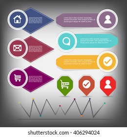 Web Element Set, Info Graphic Design template