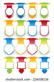 web element set. vector