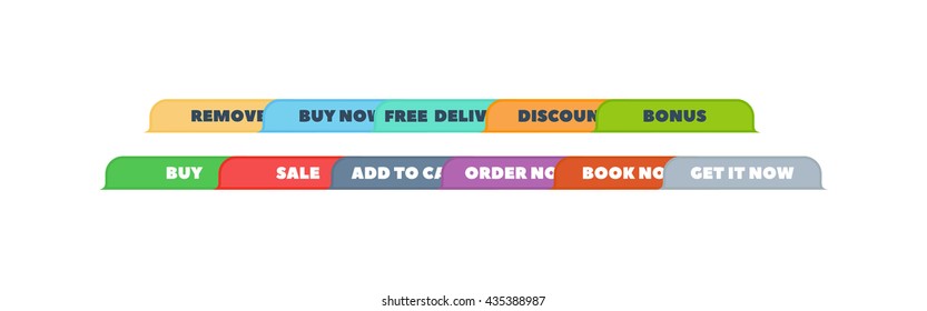 Web element shop button isolated on white