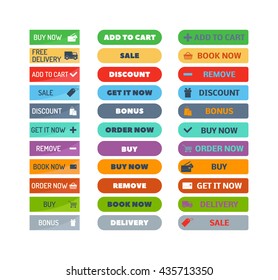 Web element shop button isolated on white