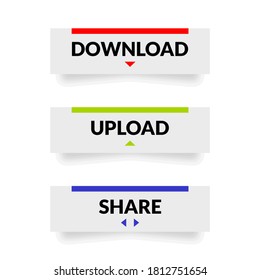 web elements button icon collection