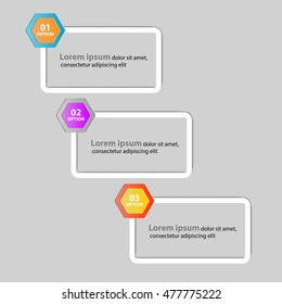 web elements colorful with rectangle shadow