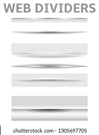Web elements. Web dividers. Vector illustration.