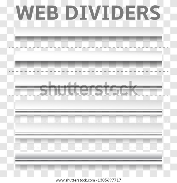 Web\
elements. Web dividers. Vector\
illustration.