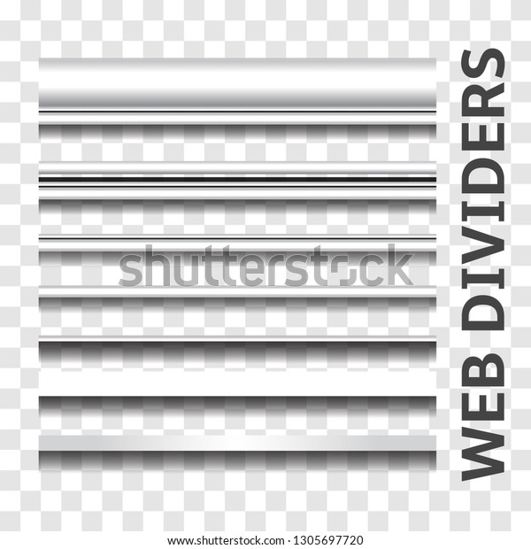 Web
elements. Web dividers. Vector
illustration.