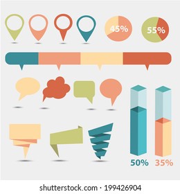 web elements infographics