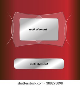 Web elements for red background