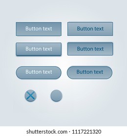 Web Elements Vector Button Set