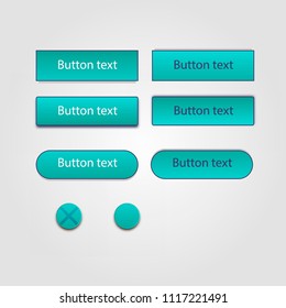 Web Elements Vector Button Set