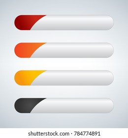 Web Elements Vector Button Set