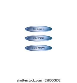 Web Elements Vector Buttons