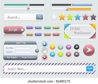 Web Elements Vector Design