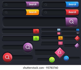 Web Elements Vector Design Search Box