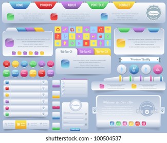 Web Elements Vector Design Set