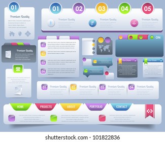 Web Elements Vector Design Set