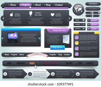 Web Elements Vector Design Set