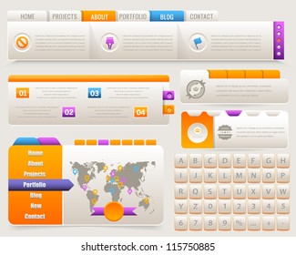 Web Elements Vector Design Set