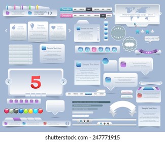 Web Elements Vector Design Set