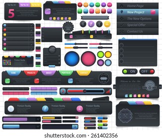 Web Elements Vector Design Set