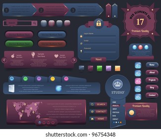 Web Elements Vector Design Set