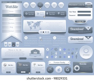 Web Elements Vector Design Set