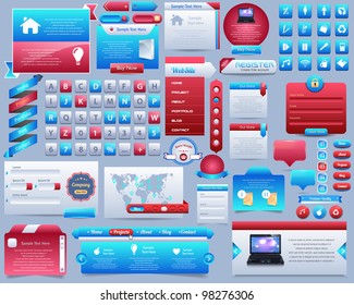 Web Elements Vector Design Set