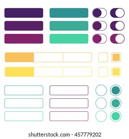 Web elements. Vector illustration