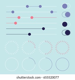 Web elements. Vector illustration