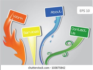 Web elements.vector illustration