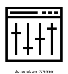 Web equalizer icon