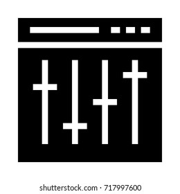 Web equalizer icon