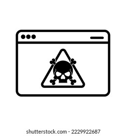 Webfehlersymbol. Unterschrift für mobiles Konzept und Webdesign. Vektorgrafik