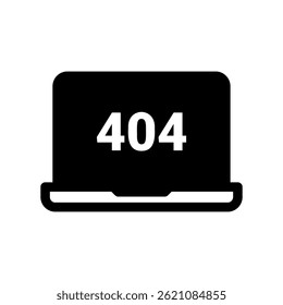 Web Error Symbol Showing Notebook with Page Not Found 404 Code Text
