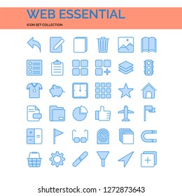 Web Essential Icons Set. UI Pixel Perfect Well-crafted Vector Thin Line Icons. The illustrations are a vector.
