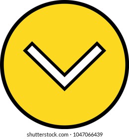 Web Expand arrow icon 6