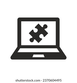 Web extensions icon. Vector icon isolated on white background.