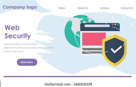 web farewell flat design website template easy to use Modern flat design.Vector illustration. EPS 10 