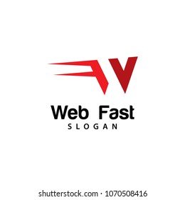web fast vector logo