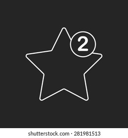 web favorite line icon