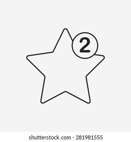 web favorite line icon