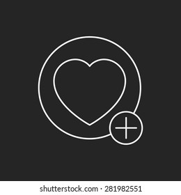 web favorite line icon