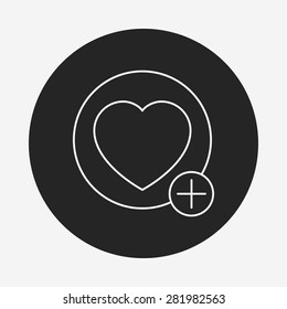 web favorite line icon