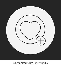 web favorite line icon