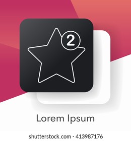 web favorite line icon