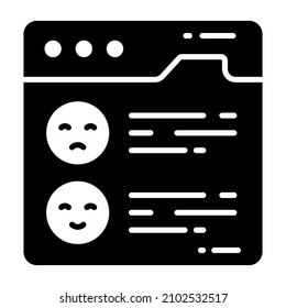 web feedback icon, Survey and Feedback, modern vector illustration 