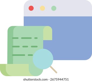 web files flat icon design